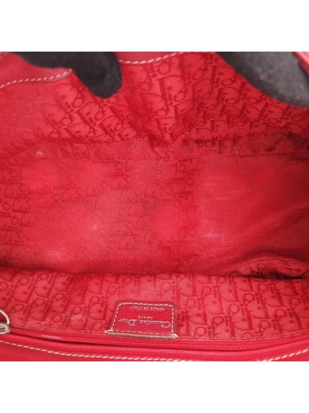 ★SOLD★ Dior Cdlogo Red Leather Handbag - Picture 9 of 16